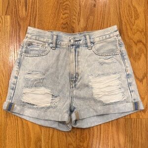 NWOT American Eagle Outfitters Ripped Light Blue Jean Shorts